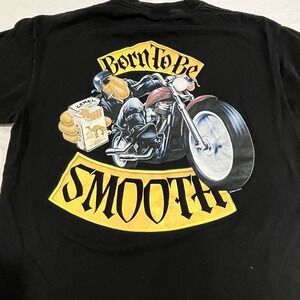 Vintage 1992 Moto Single Stitch Camel Cigarette Born To Be Smooth Tshirt XL